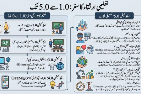 Education 5.0 concept with skills, technology and values